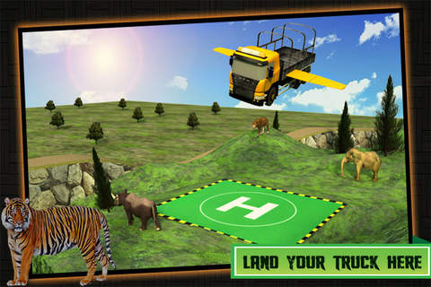 Animal Transporter Flying Truck Simulation Zoo Keeping Services screenshot 4