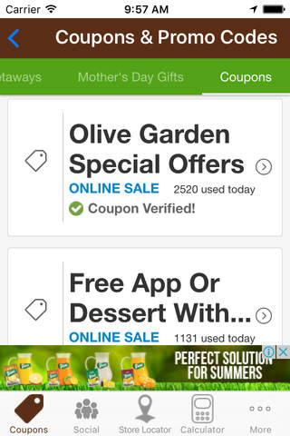 Coupons For Olive Garden Italian Restaurant screenshot 2