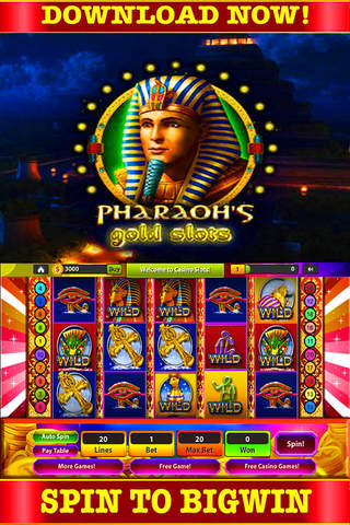 LasVegas: Casino Slots Of Pharaoh Spin Slots Machines HD! screenshot 3