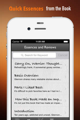 Carry On Warrior: Practical Guide Cards with Key Insights and Daily Inspiration screenshot 3