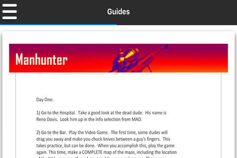 Game Guru - Manhunter Guide Version screenshot 3