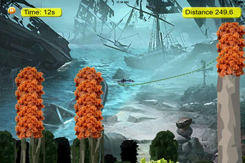 Crazy Pirate Rope - Fly Escape And Amazing Heroes Game screenshot 3