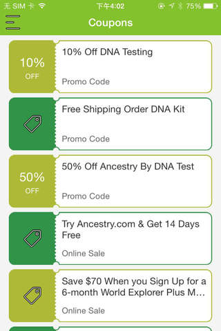 Coupons for Ancestry screenshot 2