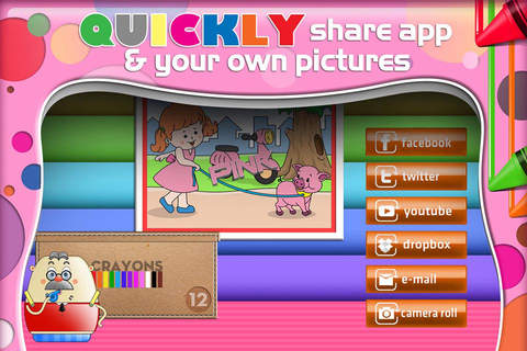 Funny Crayons - Pink screenshot 4