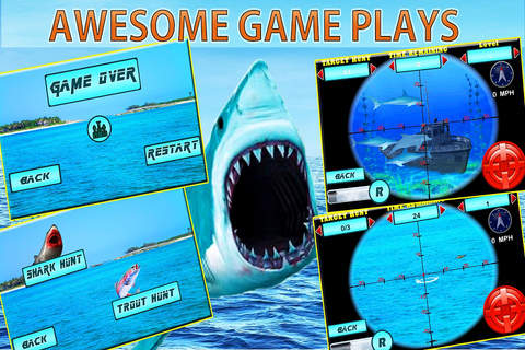 Shark Attack Wild Simulator Hunt - Underwater Sniper Shooting Free Endless Hunting screenshot 2