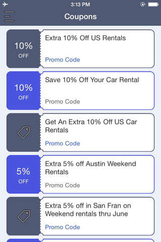 Coupons for Fox Rent A car screenshot 2