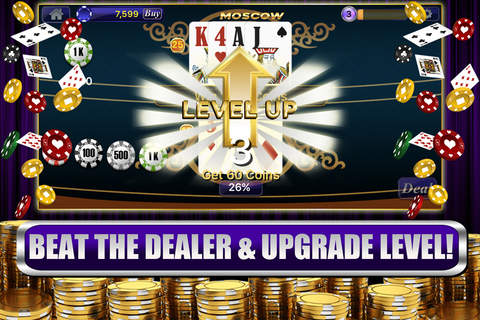 Casino Double Hit Jackpot - Free Vegas Gambling Game (Roulette, Slots 8 Themes, BlackJack, Video Poker) screenshot 3