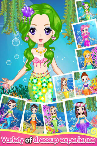 Princess Mermaid - Deep Sea Salon Games for Girls and Kids screenshot 2