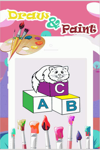 Colorings For Kids Cartoons abc Edition screenshot 2
