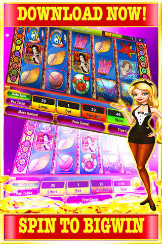 Mermaid Classic 999 Casino Slots : Free Game HD ! screenshot 3