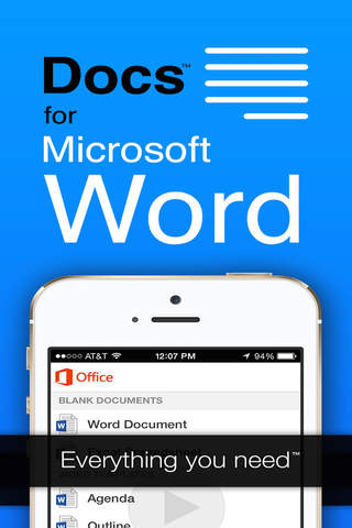 Full Docs -  Microsoft Office 365 Mobile Edition for MS Word screenshot 2