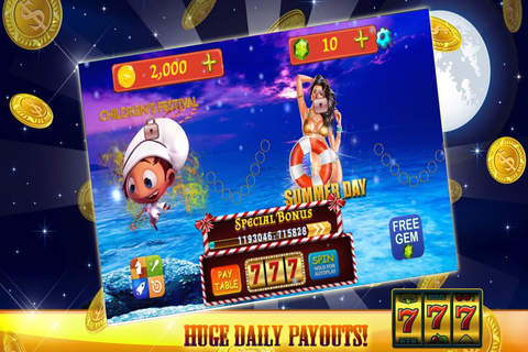 777 Lucky Slots Machine - Kings Las Vegas Slot Machine in Lucky Win Big Jackpot Casino screenshot 3