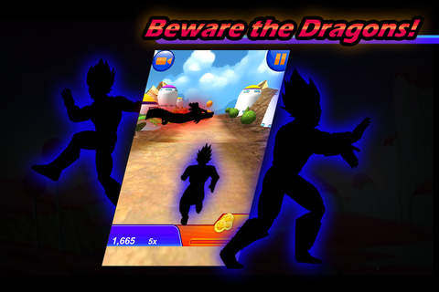 3D Dragon Evolution Run - Super-Saiyan Goku Dragon Ball Z Dokkan DBZ Edition screenshot 3