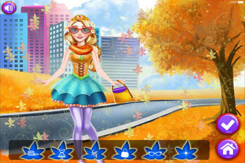秋季公主换装 - 不用流量也能玩的游戏 screenshot 2