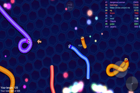 Snake Slithering - All Colorful Worm Skins Free screenshot 3