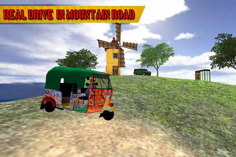 Off Road MountainTuk Tuk Rickshaw Auto Drive pro screenshot 4