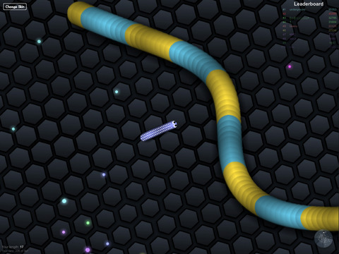 Slithering Snakes - Change all colorful unlocked skins while playingscreeshot 1