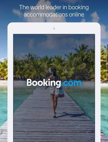 Screenshots of Booking.com for iPad