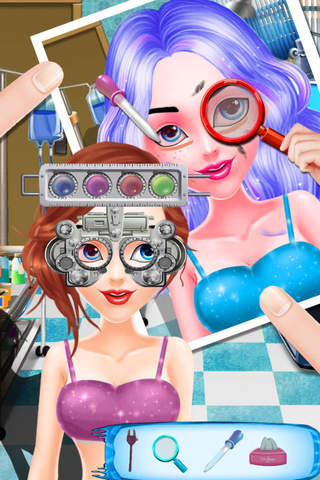 Colorful Girl's Eyes Care - Crazy Resort/Beauty Surgery screenshot 3