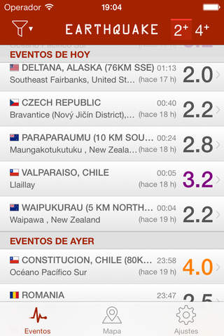 Earthquake - alerts and map screenshot 2