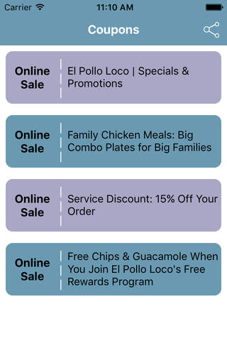 Coupons for El Pollo Loco Shopping App screenshot 2