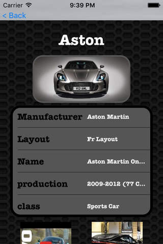 Best Cars Collection for Aston Martin One-77 Photos and Videos screenshot 2