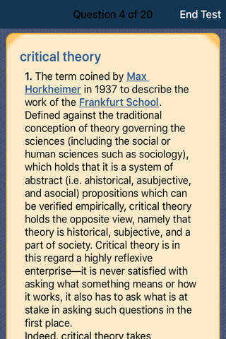 Oxford Dictionary of Theory screenshot 2