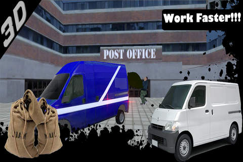 City Mail Delivery Van Sim HD screenshot 2