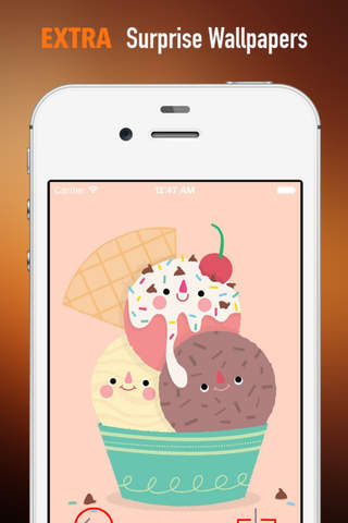 Ice Cream Wallpapers HD: Quotes Backgrounds with Art Pictures screenshot 3