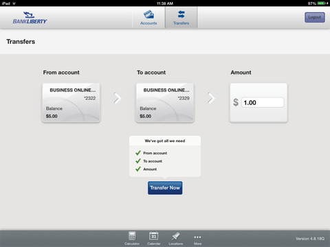BankLiberty For iPad screenshot 4