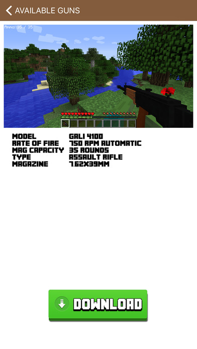 Guns Mod - Best Gun Database for Minecraft PC Edition Screenshot 2