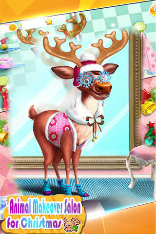 Animal Makeover Salon for Christmas－BabyGames screenshot 4