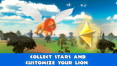 Wild Flying Lion Simulator 3D Full screenshot 4