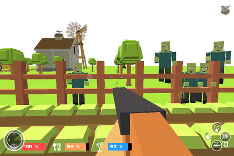 Pixel Gangster Zombies – Gun Survivor 3D For Minecraft screenshot 2