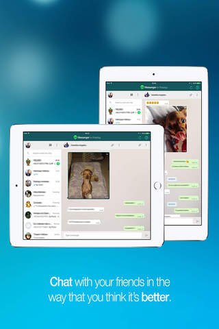 WhatsPad Messenger for iPad. Premium Edition! screenshot 2