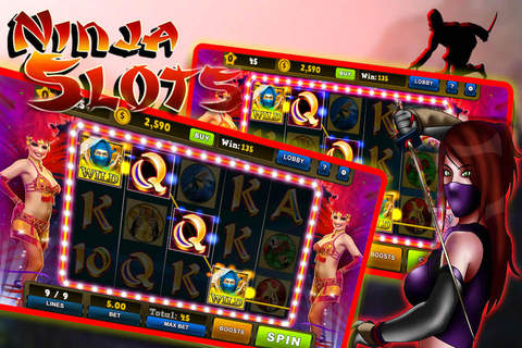 Hot Slots Ninja Blackjack Free Game with Slots: Free Games HD ! screenshot 4
