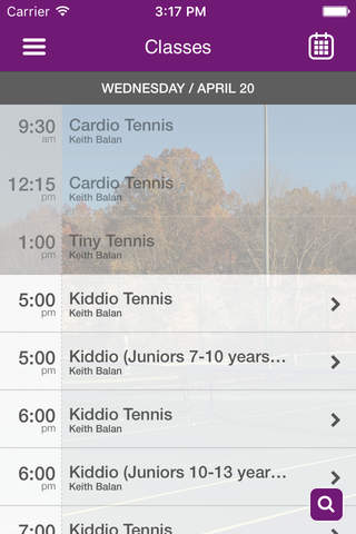 Fit Tennis Mobile App screenshot 3