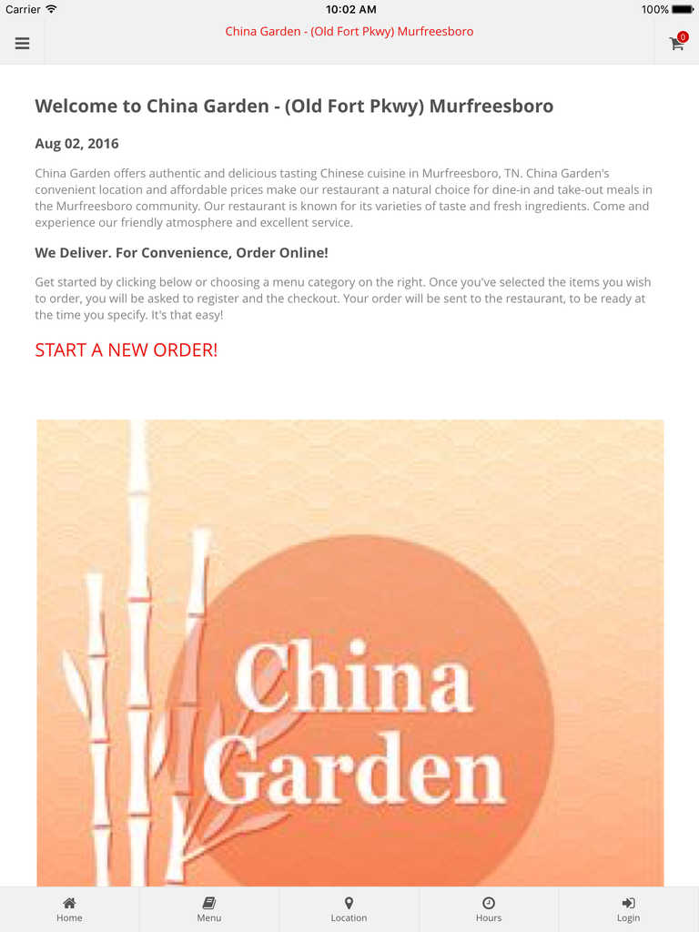 App Shopper China Garden Murfreesboro Online Ordering Food