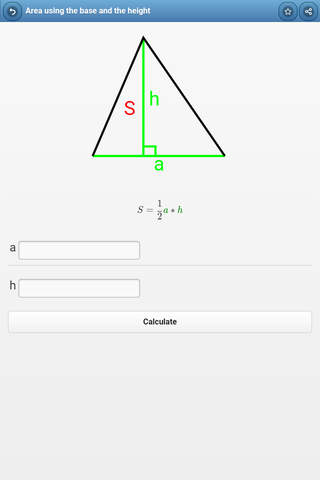 Geometric figures – calculator screenshot 3