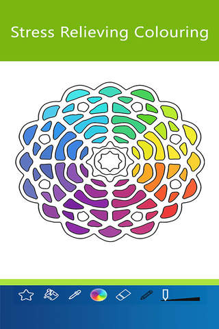 Mandala Coloring Book - Stress Relieving Colouring & Anxiety Relief Color Therapy Pages For Adults screenshot 2