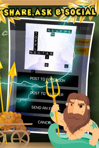 Words Scrabble : Find Greek Mythology Crossword Jigsaw Puzzles Free screenshot 3