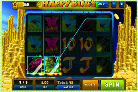 Tumble Bugs Slots Game: LasVegas Casino Machines Free! screenshot 4