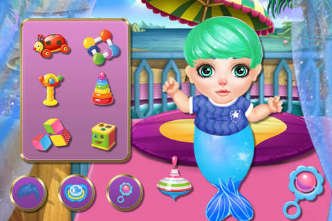 Mermaid Queen's Baby Record - Beauty Pregnancy Tracker /Infant Design Salon Games For Girls screenshot 3