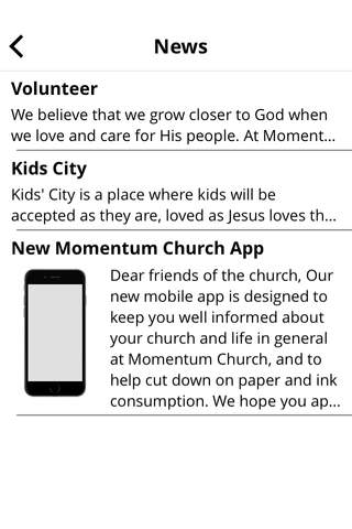Momentum Church screenshot 2
