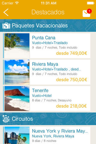 viajes area screenshot 2