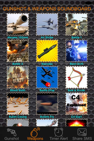 Gunshot Soundboard Pro - 100+ Gun Sounds & Weapon Sound Effects Button screenshot 2