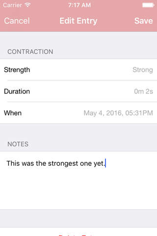 Contraction Tracker (Labor & Pregnancy Contraction Timer) screenshot 4