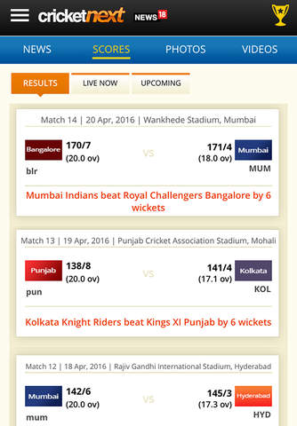 CricketNext: Live Score & News screenshot 3