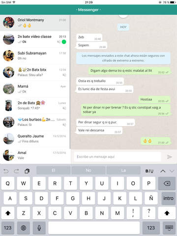 Messenger for WhatsApp - Premium - iPad Version screenshot 3