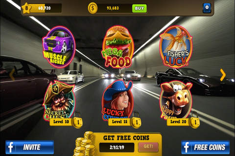 2016 Muscle Car Mustang Slots Machine - Free Vegas Slots Game screenshot 3